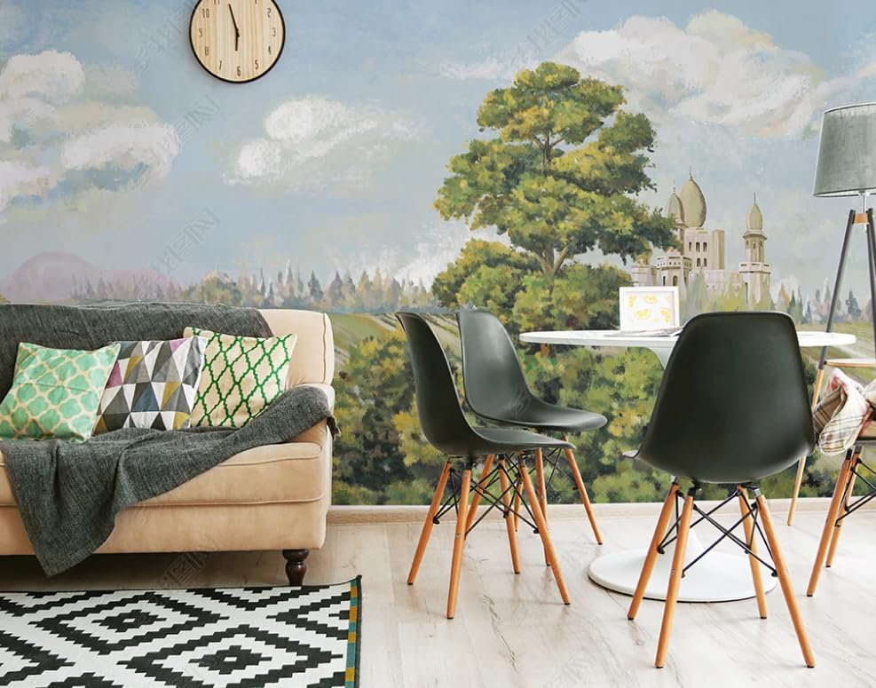 Papier peint médiéval intissé haut de gamme pour décoration murale grand format