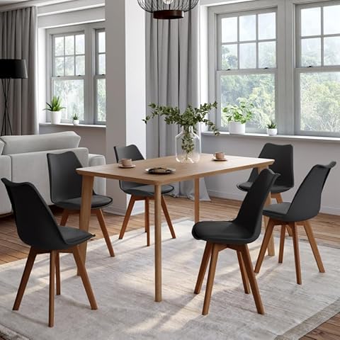 Chaises scandinaves SARA Noires IDMarket Cover
