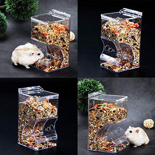 Hamster Food Feeder Small Animal Automatic Feeders Acrylic Gravity Feeder Equipped with Fixing Screws Suitable for… - Image 6