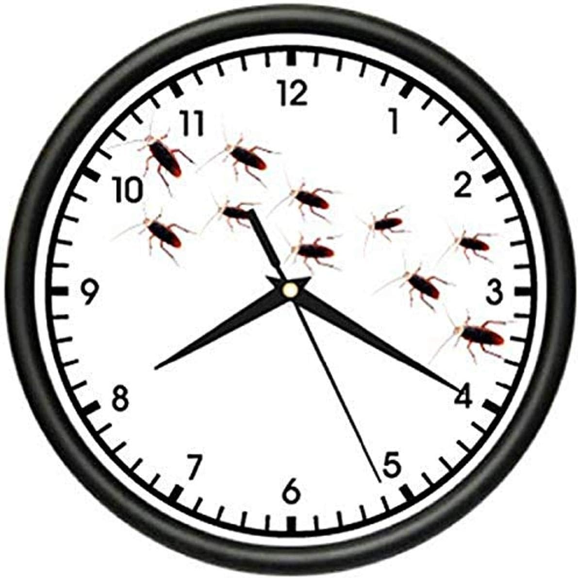 SignMission PEST Control Wall Clock Bug Man Exterminator Fun Gift