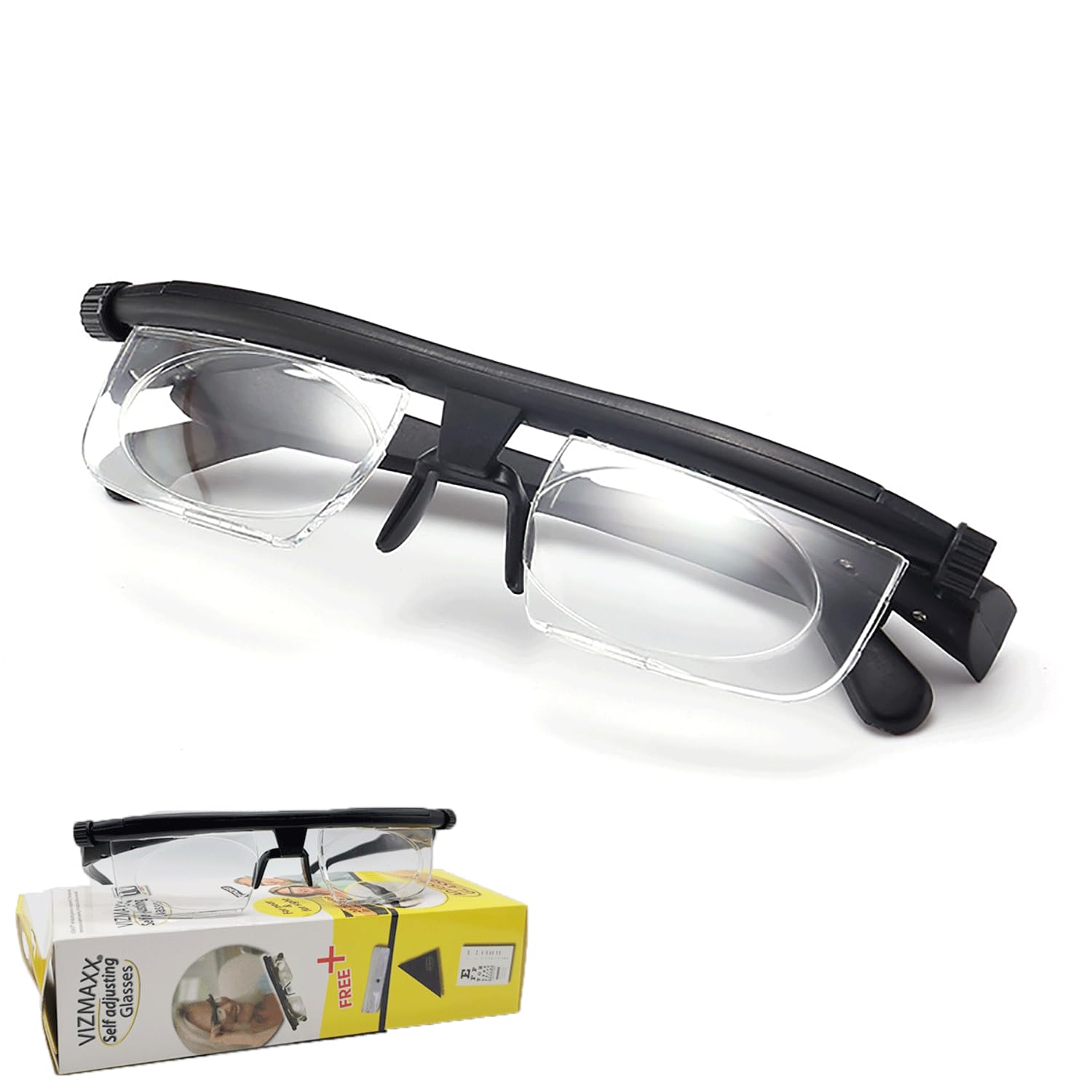 Primafocus - Primafocus Adjustable Glasses, Primafocus Glasses, Prima Focus Adjustable Reading Glasses, Adjustable Focus Glasses Dial Vision near and Far Sight (1pcs)