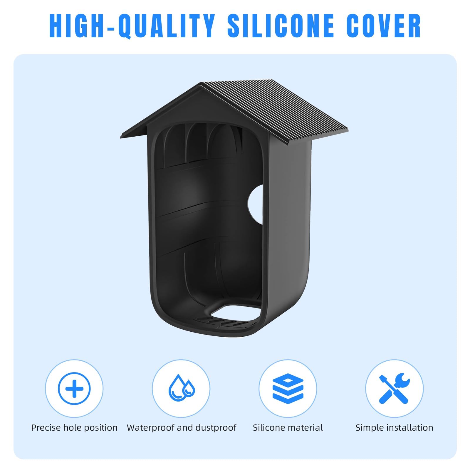 1Pack EufyCam 3C Camera Case Compatible with EufyCam Security 3C EufyCam S300 Camera, 360° Full Protection Silicone for EufyCam Camera - Image 2