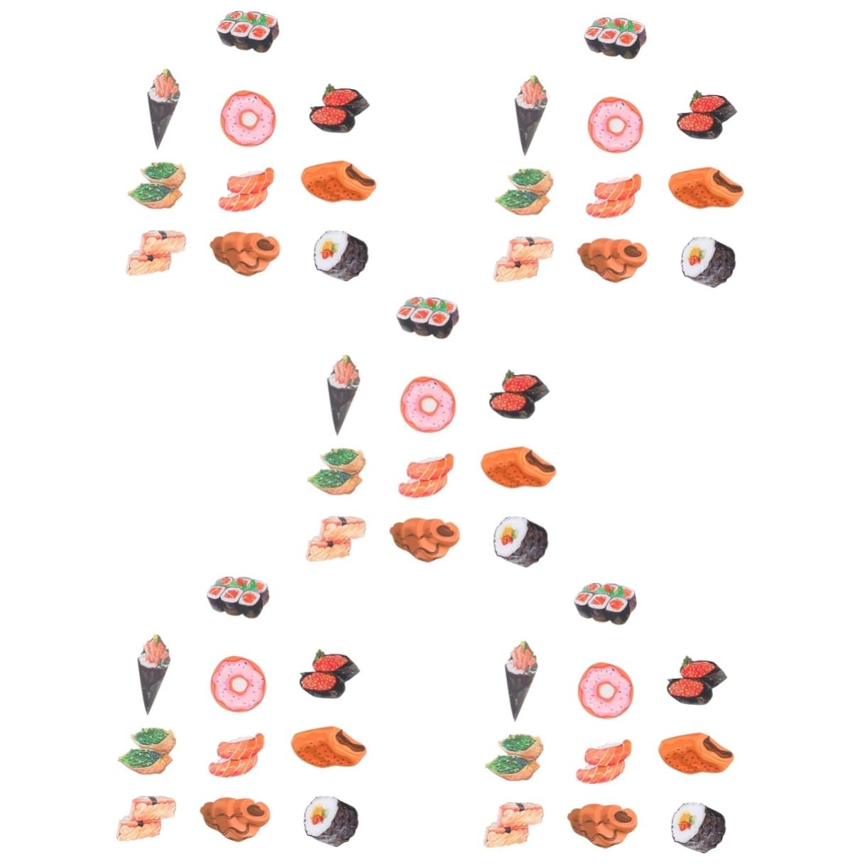 TOPBATHY Kühlschrankmagnet Sushi 50 Stück Kühlschrankmagnet Magnete Für Den Geschirrspüler-Magnet Kühlschrankaufkleber Kühlschrank Magnete Lebensmittelmagnete Whiteboard-Magnet Spülmaschinenmagnet