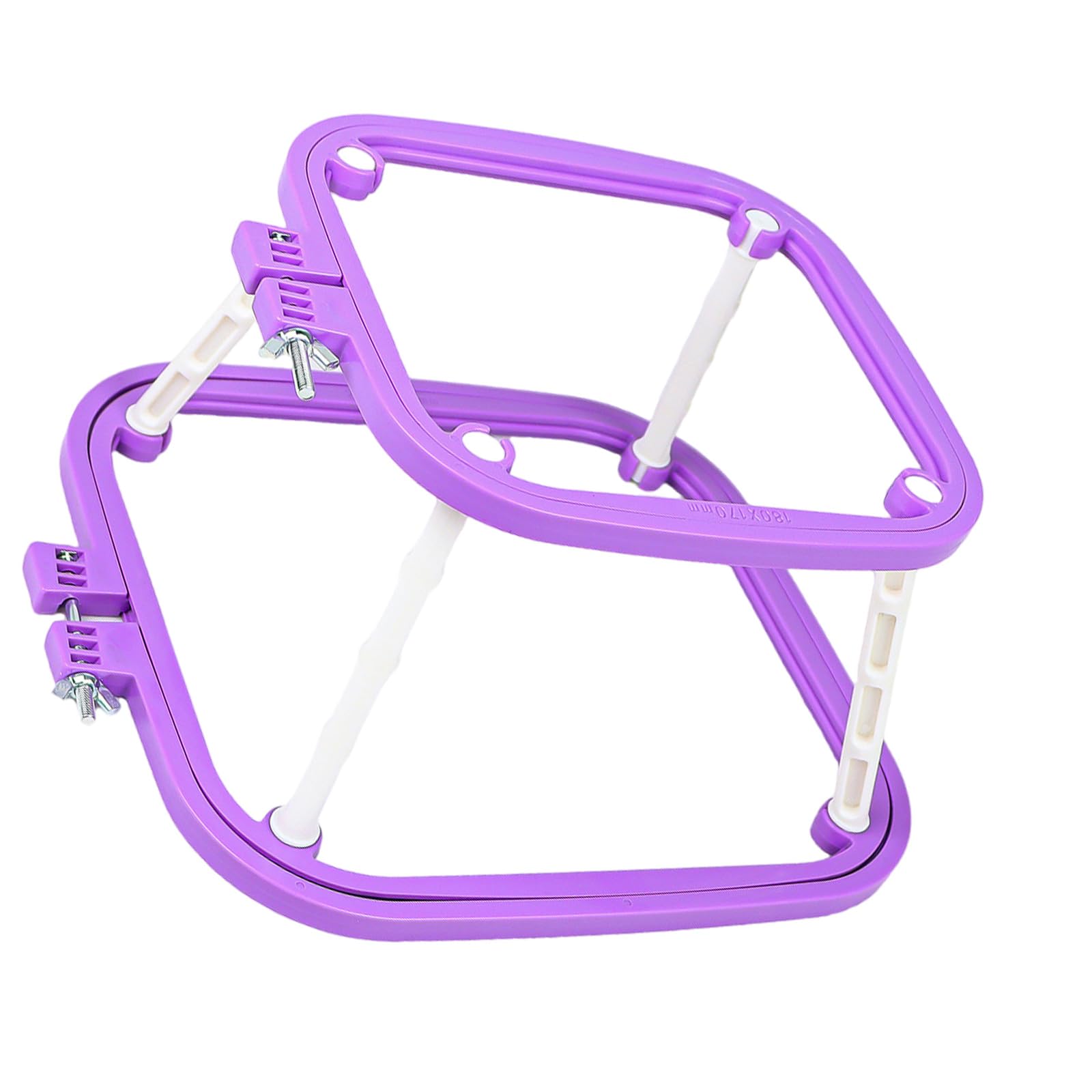 Buxuaaaa Embroidery Frame Crosses Stitching Hoop Adjustable Embroidery Hoop Double Layer Crosses Stitching Frame for Sewing