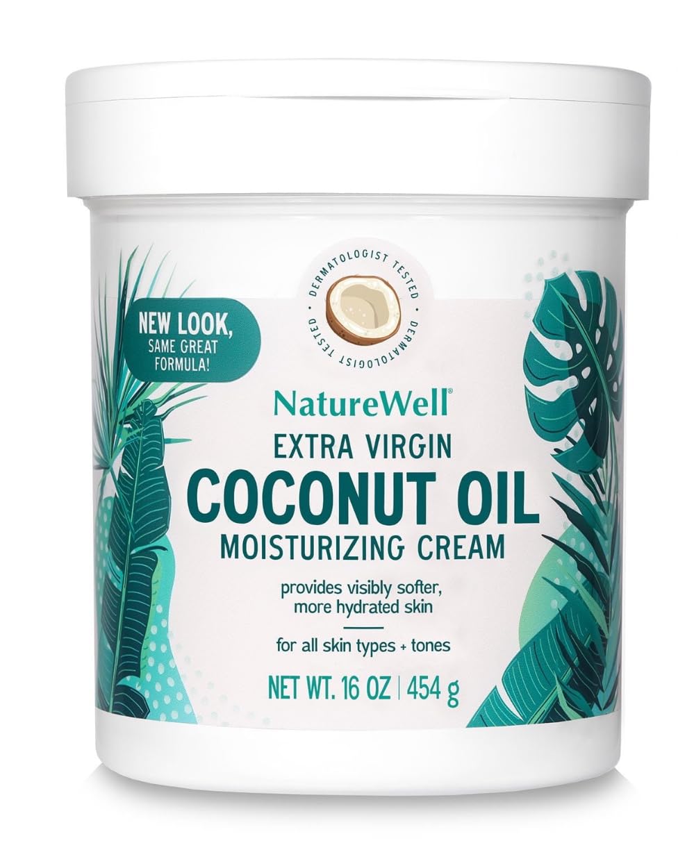 Nature Well Extra-Virgin Coconut Oil Moisturizing Cream 2 Packs (16 oz.) .Packed with proven antioxidants,