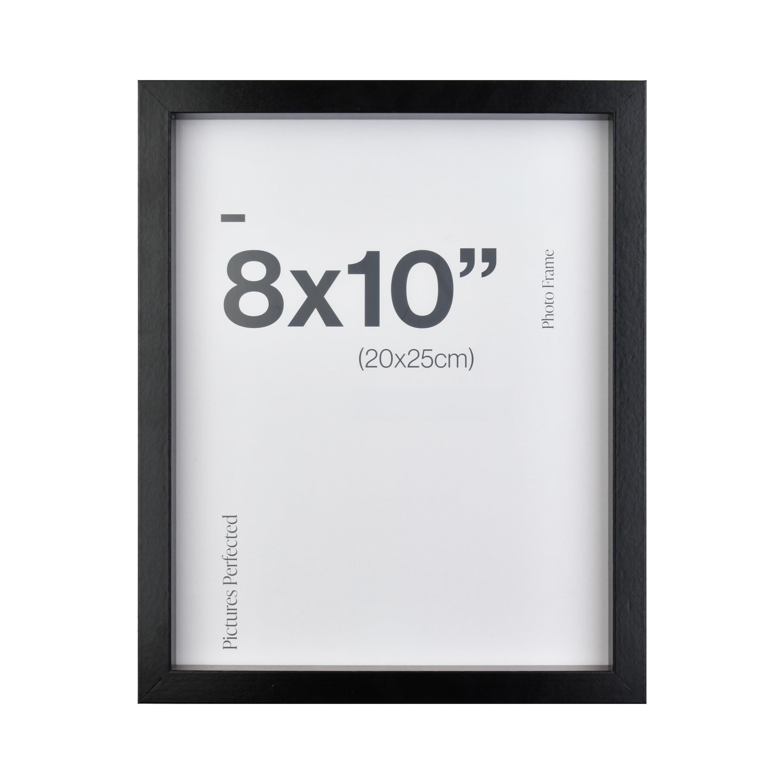 Home Selections Black Deep 8X10 Photo Frame For 8X10 (20 X 25Cm) Photos Or Pictures, Plexi Glass, Freestanding Or Wall Mounted Landscape Or Portrait