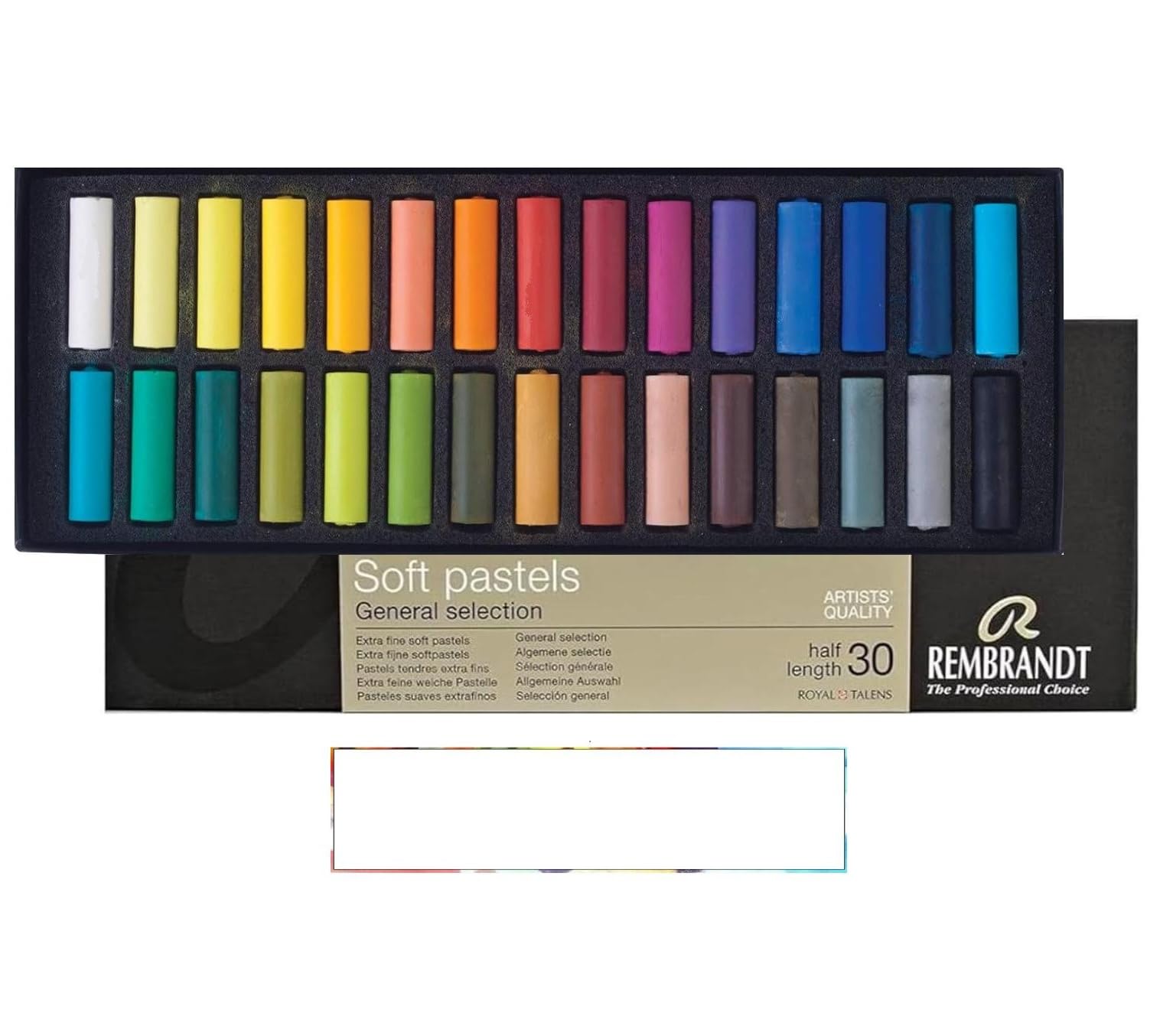 Rembrandt Ensemble de Pastel secs Set 30 Demi Pastel ET 1 Carte