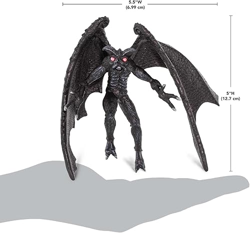 Miniatura 3 de Safari Ltd. Figura de Mothman – Figura detallada de plástico de 5 pulgadas – Divertido juguete educativo de criatura mítica para niños, niñas y