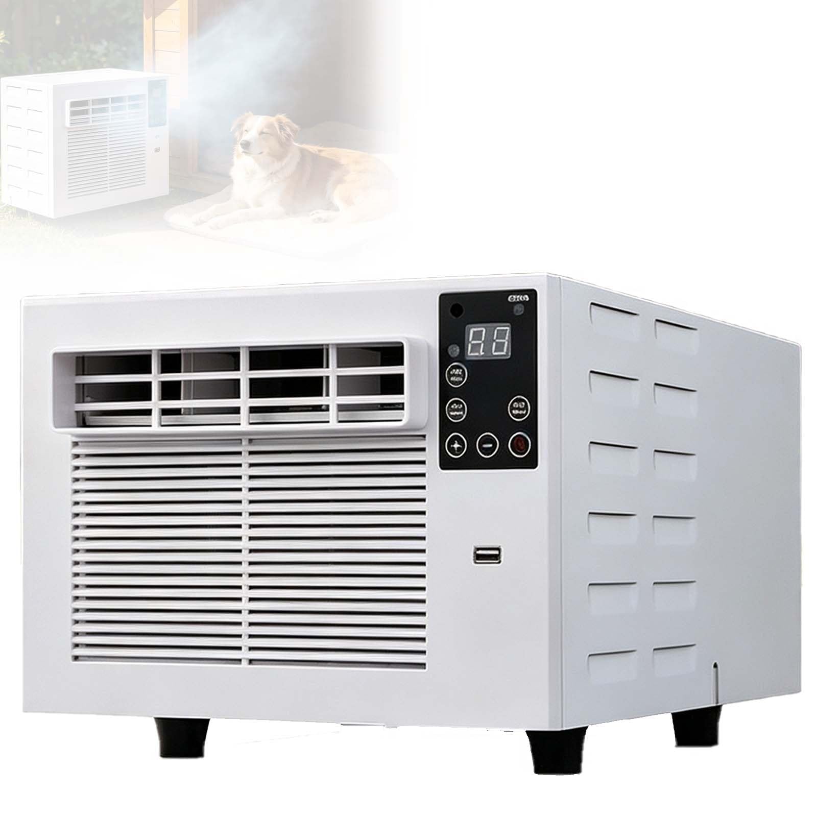 Cutangelar One Color Portable Air Conditioner, 2560 Btu Camping Ac Unit With 280W Low Power, Cools 44-86 Sq.ft, 40Db Quiet, Re Mote Control, For Tent, Rv, Camper, Bedroom, Pet Cooling No Drilling
