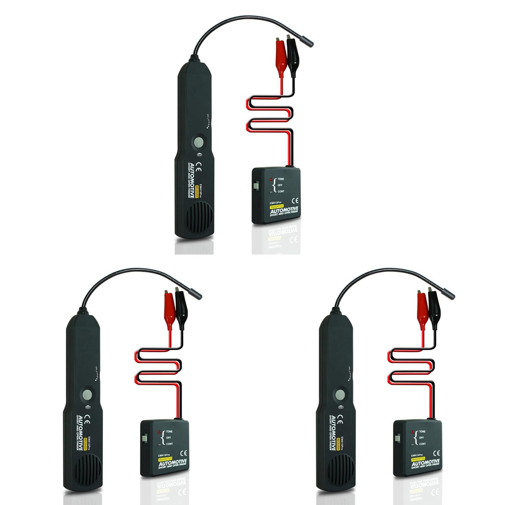 Jnchdghwa As Shown 3X Automotive Wire Short Open Finder Circuit Detector Power Cable Tester Em415pro Scanner Diagnostic Tool