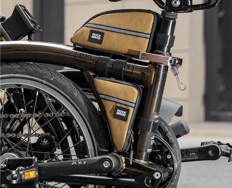 Borsa con telaio triangolare for bicicletta in nylon portatile da 1 pezzo | Memorizza attrezzi da ciclismo e piccoli oggetti for gli spostamenti quotidiani e i viaggi(080-1)