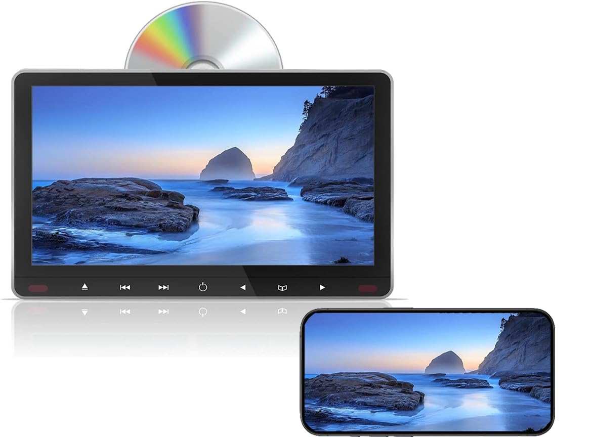 ドリームメーカー　13.3インチDVDプレーヤー　後部座席用　スロットイン 楽天市場】【20％割引中】ヘッドレストモニター DVDプレイヤー