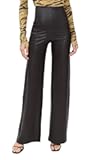 Women's Faux Leather Wide Leg Pants