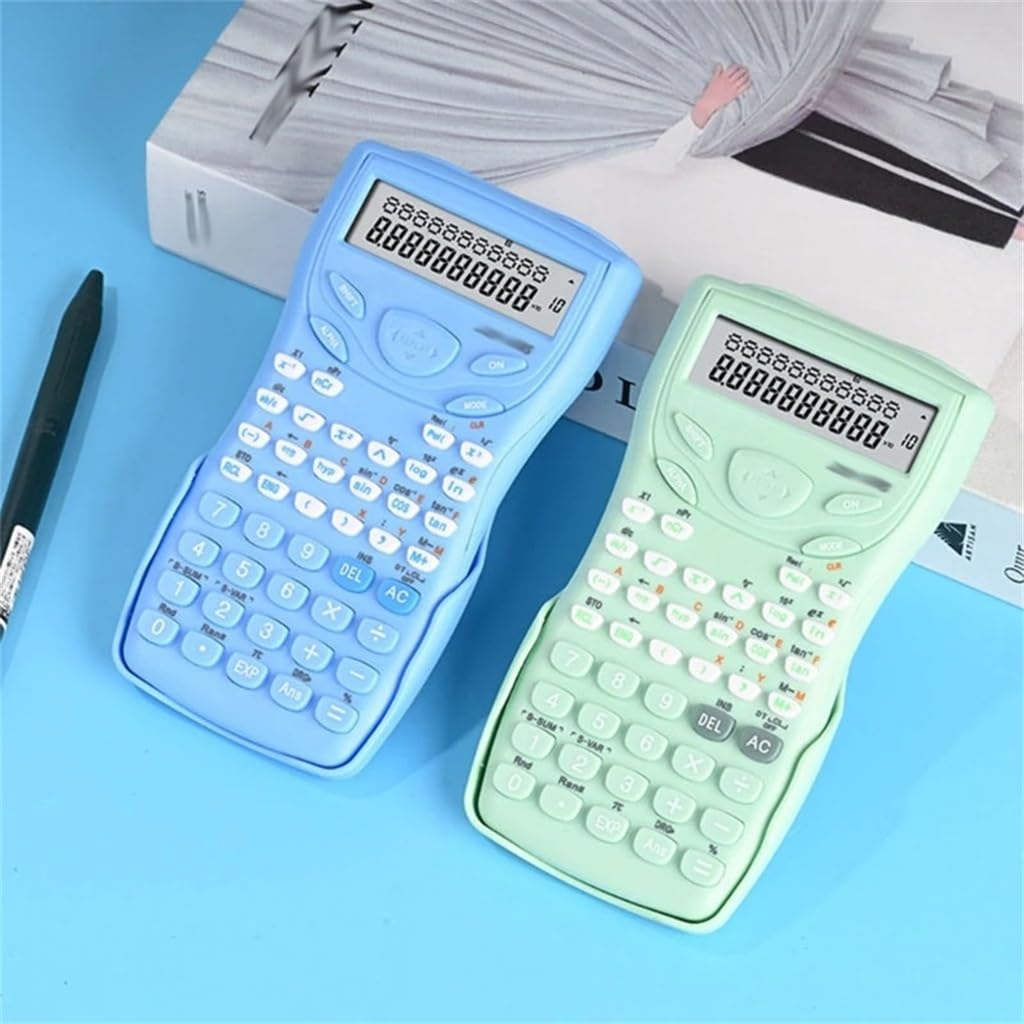 JFDBGU Calcolatrice Scientifica Portatile Strumento di Test Multifunzione Widescreen A 12 Bit Calcolatrice di Funzioni for Studenti