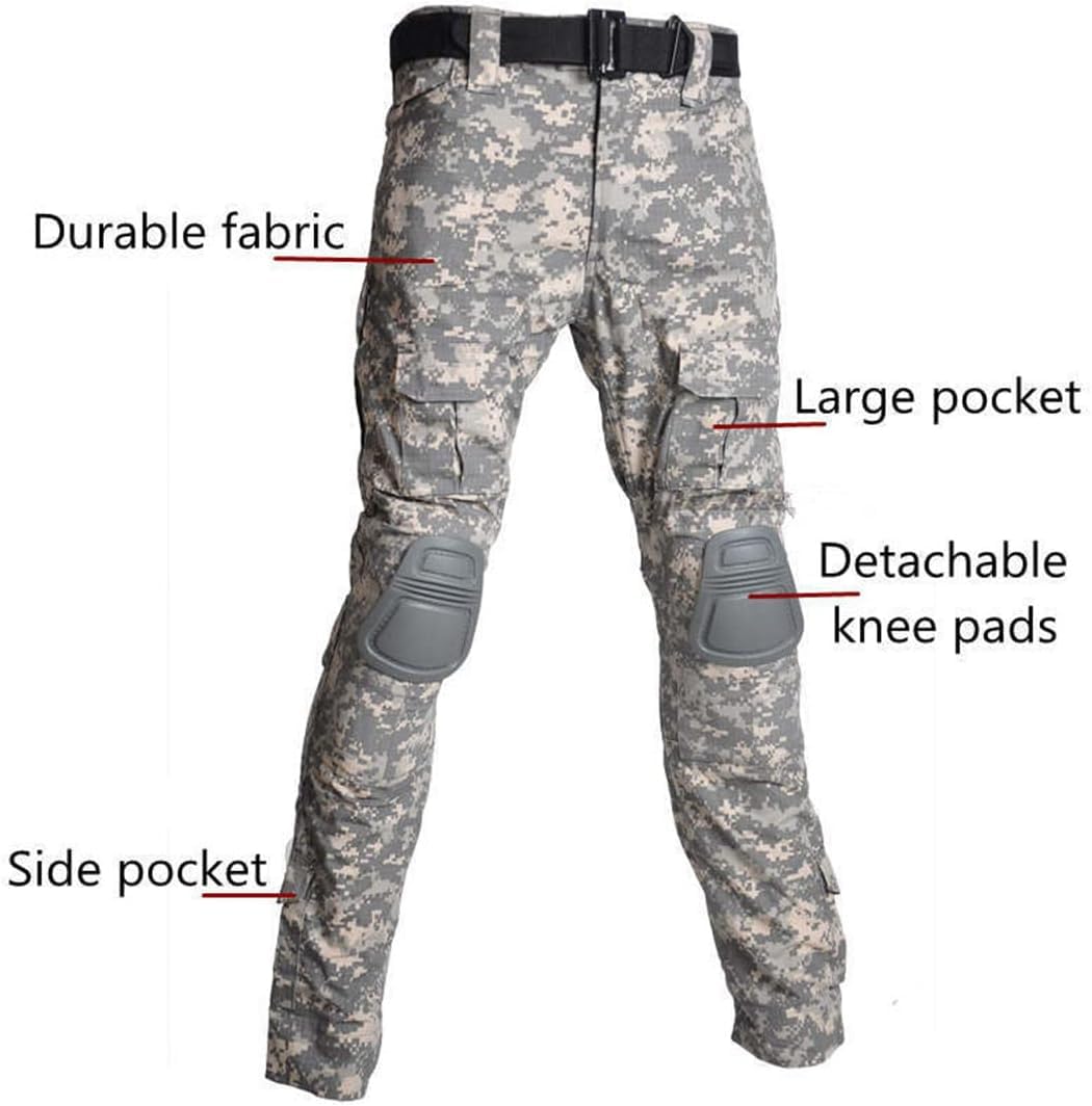 Taktyczny kamuflaż mundury wojskowe garnitur Windbreaker Army Airsoft Combat Shirt + Cargo Pants, Black Python, m