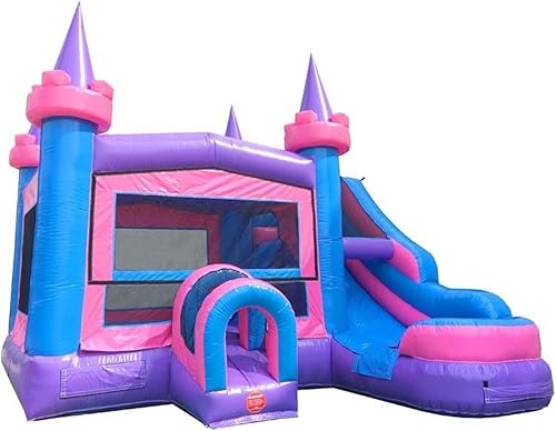 TentandTable Tobogán acuático inflable para niños de 5 a 12 años, castillo animoso de grado comercial para adultos, casa de salto, incluye soplador