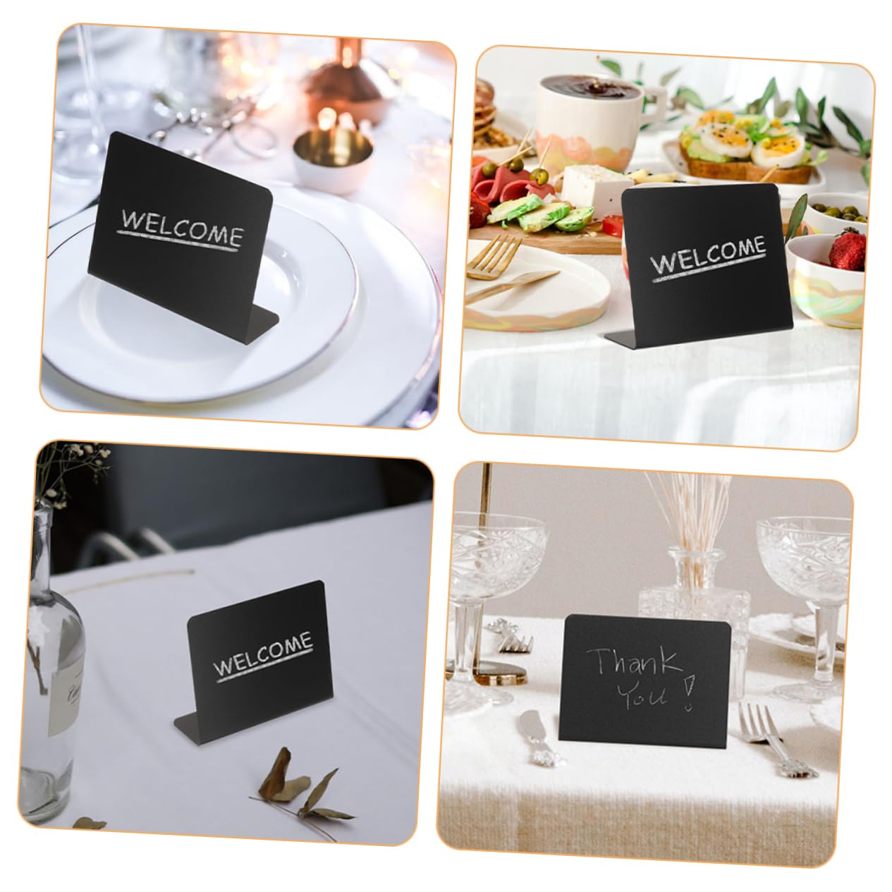 NUOBESTY 36stücke Multifunktionale Mini Kreidetafeln Für Preise Tischkarten Und Nachrichten Förmige Desktop-anzeige Für Partys Hochzeiten Und Restaurants