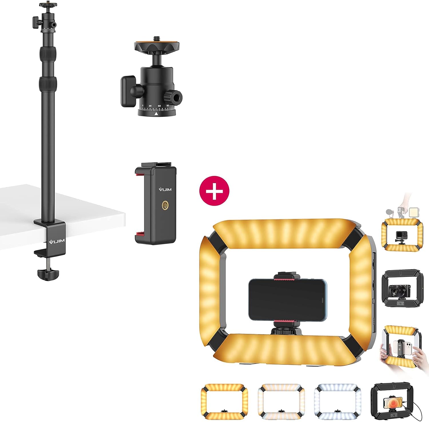 ULANZI U200 Camera Video Rig + VIJIM Camera Desk Mount