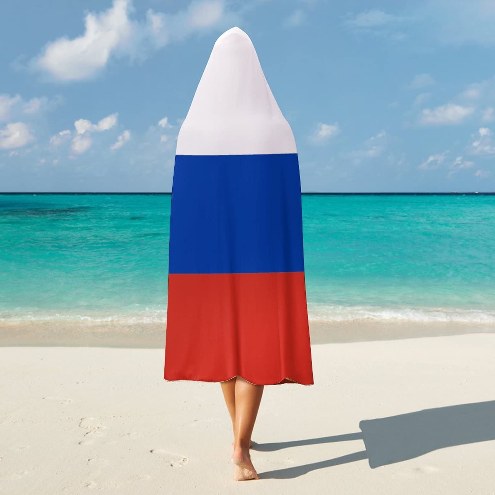 Russland-Decken, Russland-Flagge, Überwurfdecke, Landstadt-Souvenir, flauschige Decke, Länderflagge, superweiche, warme Samtdecke für Couch, Bett, Sofabezug, Stuhl, Geschenk für Männer und Frauen, 127