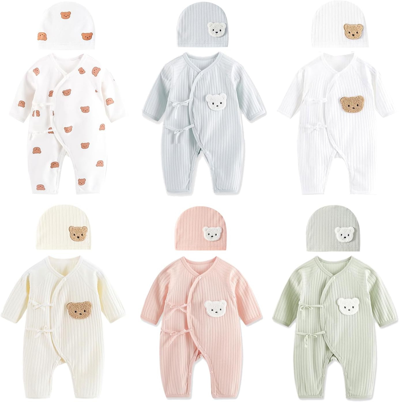 Gender Neutral Baby Clothes, Newborn Boys And Girls Infant Bunting Jumpsuit, Organic Cotton One-piece Long Sleev - Image 8