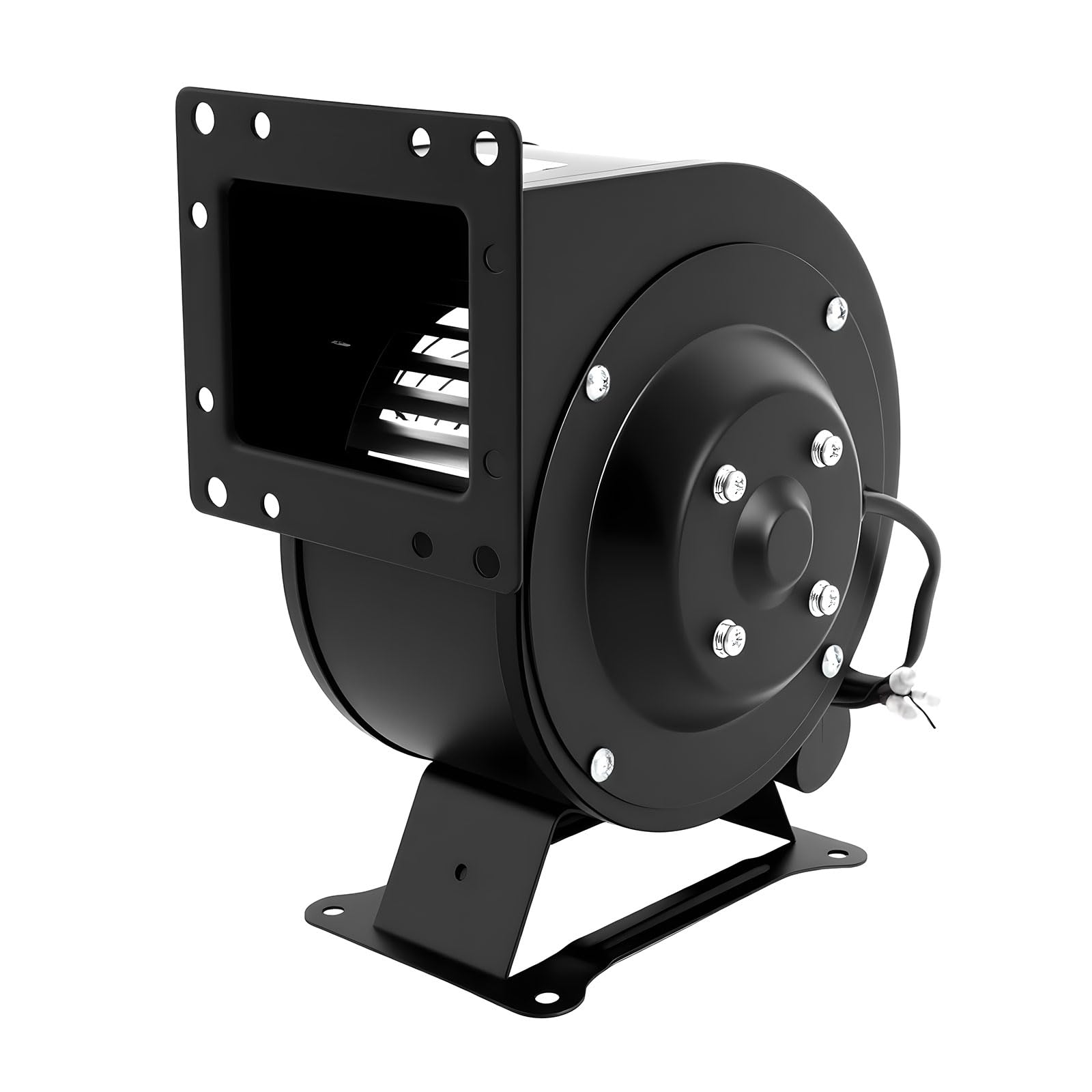 Fenjidrop Small Centrifugal Fan, 120W Squirrel Cage Fan, High Speed 2600RPM Electric Blower, 196CFM Air Volume Snail Blower for Wood Boiler Furnace,