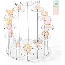 Display Stand Compatible with Sonny Angel, Acrylic 12-Slot Figure Shelf