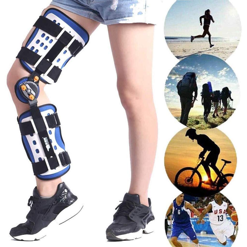 Buy ASDFGH Lightweight Hinged Knee Brace Adjustable Post Op Protector
