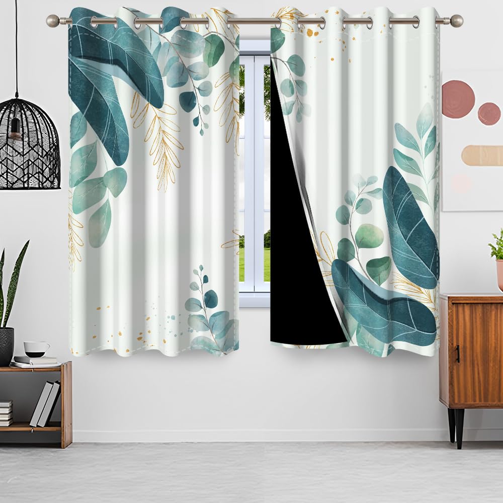 Schmetterling & Blumen Vorhänge – Blickdicht, 200 Cm Hoch, 2er Set Mit Ösen, Für Wohn- & Schlafzimmer, Rosa