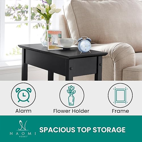 Miniatura 4 de Duerme con estilo con la mesa auxiliar Peyton almacenamiento elegante y felicidad serena, eleva tu dormitorio, sala de estar con esta mesa auxiliar