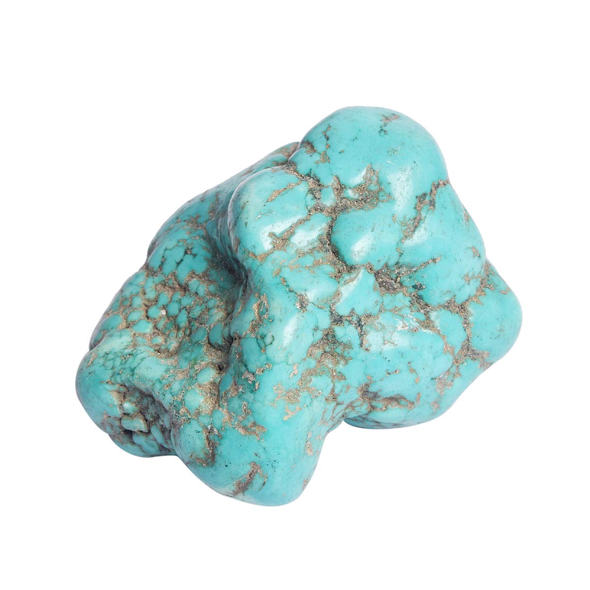 Rough Turquoise Crystal Gem 344 Ct Natural Uncut Blue Turquoise Rock Mineral Gemstone BR-629