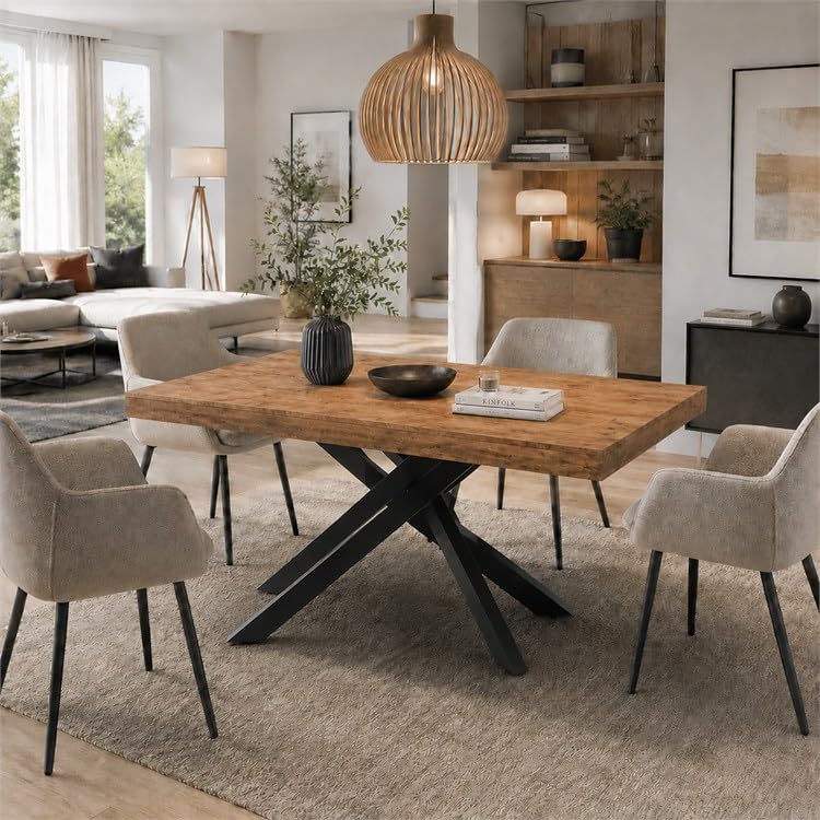 VE.CA Tavolo Allungabile Polinesia in Legno Melaminico 160x90x75cm, Made in Italy - Tavolo da Cucina Estensibile fino a 240cm con 2 Prolunghe - Grande Tavolo per Soggiorno e Sala da Pranzo (Legno)