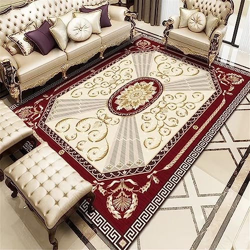 Tapis anti-acariens beige géométrique 100x200 cm pour enfant - 2