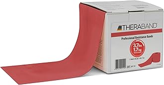 Resistance Bands, 50 Yard Roll Professional Latex Elastic Fitness Band for Upper & Lower Body & Core Exercise, Physical Therapy, Pilates, Yoga, Stretching, Home Workouts, & Rehab