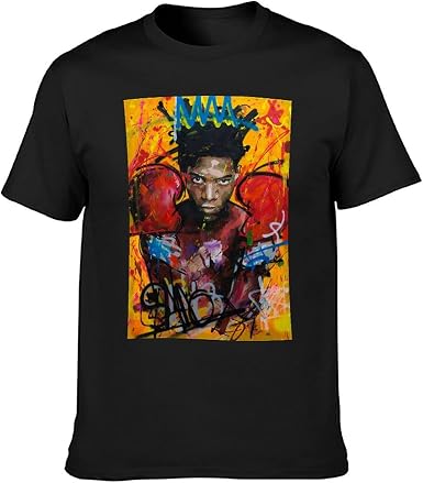 Amazon.com: Trisom Unisex Camisetas Jean Michel Basquiat 2 Classic Mens Top  Loose Camiseta de manga corta : Ropa, Zapatos y Joyería