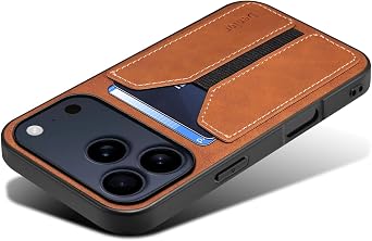 Kowauri Slim Wallet Case for iPhone 18 Pro Max/iPhone 17 Pro Max, Brown
