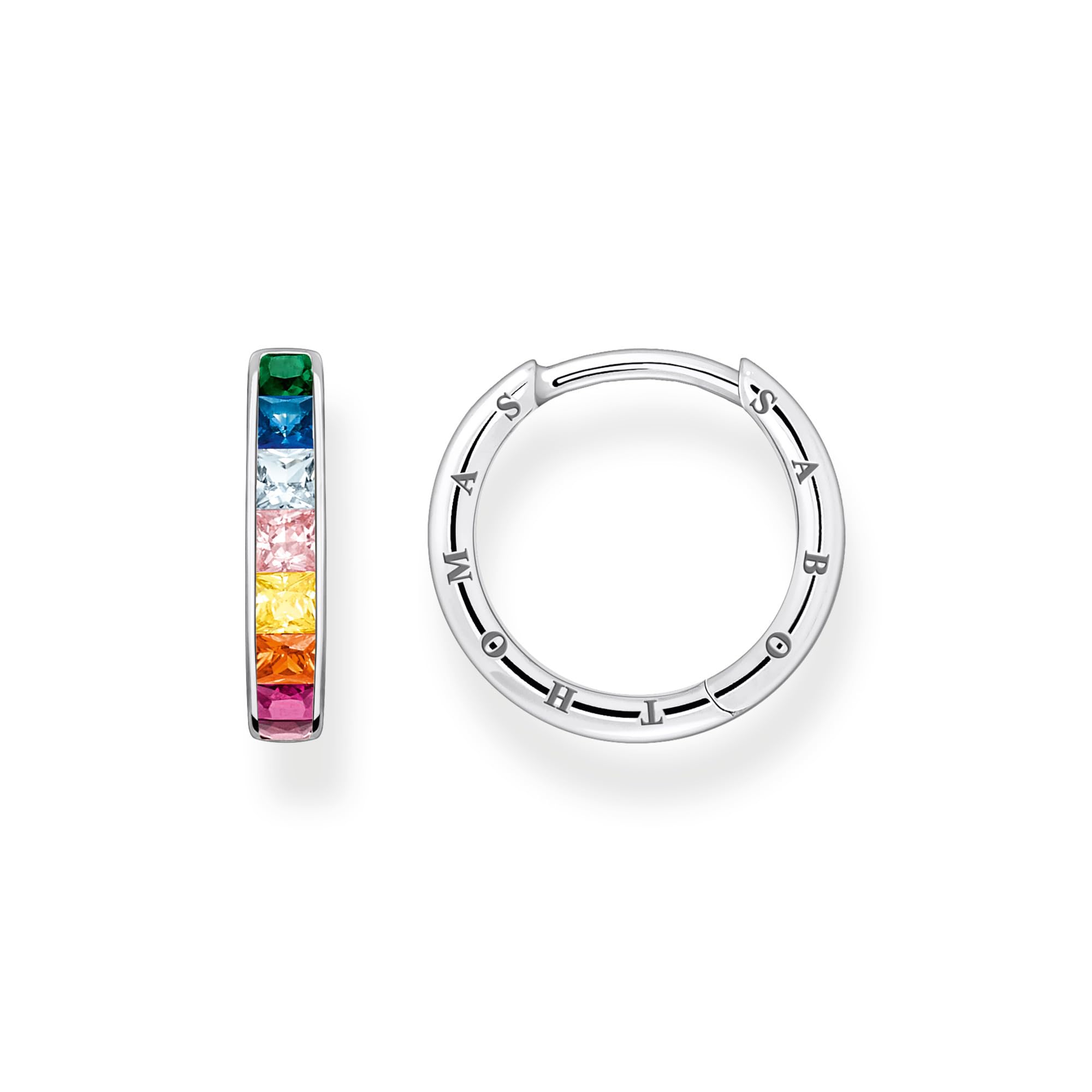 Thomas Sabo Thomas Sabo Damen-Creolen 925er Silber Glasstein