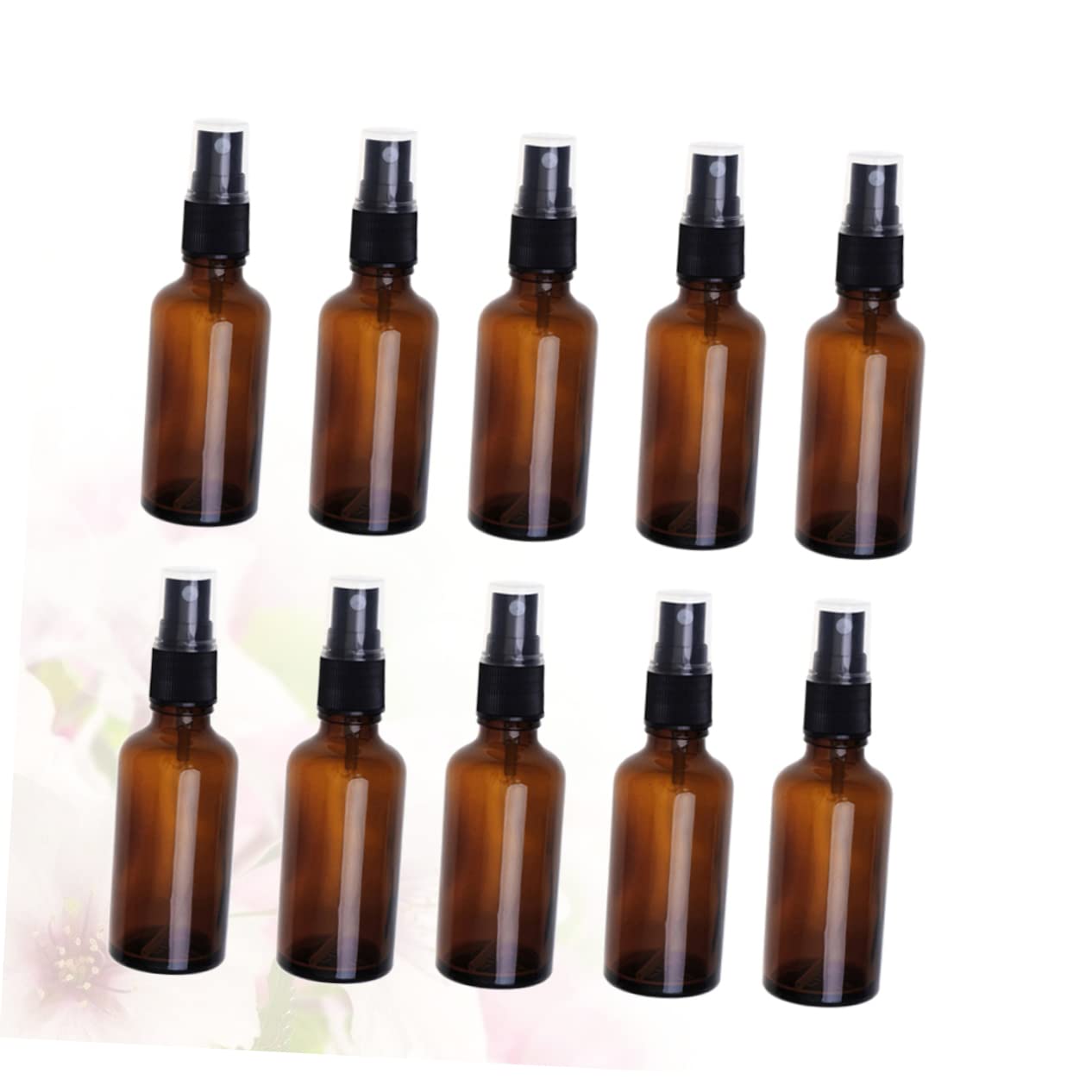 FOMIYES 20pezzi Flacone Spray Vuoto Vetro Marrone Flacone Cosmetico da Viaggio Portatile per Profumi Oli Essenziali e Altri Articoli