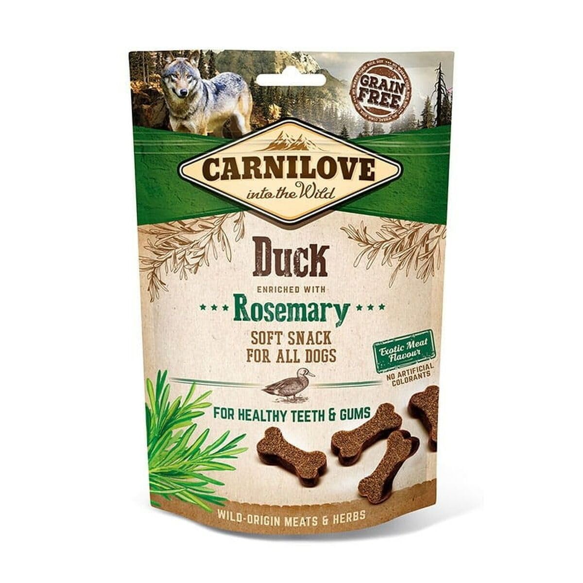 Carnilove - Friandises Semi-Humide Canard et Romarin pour Chien - 200g
