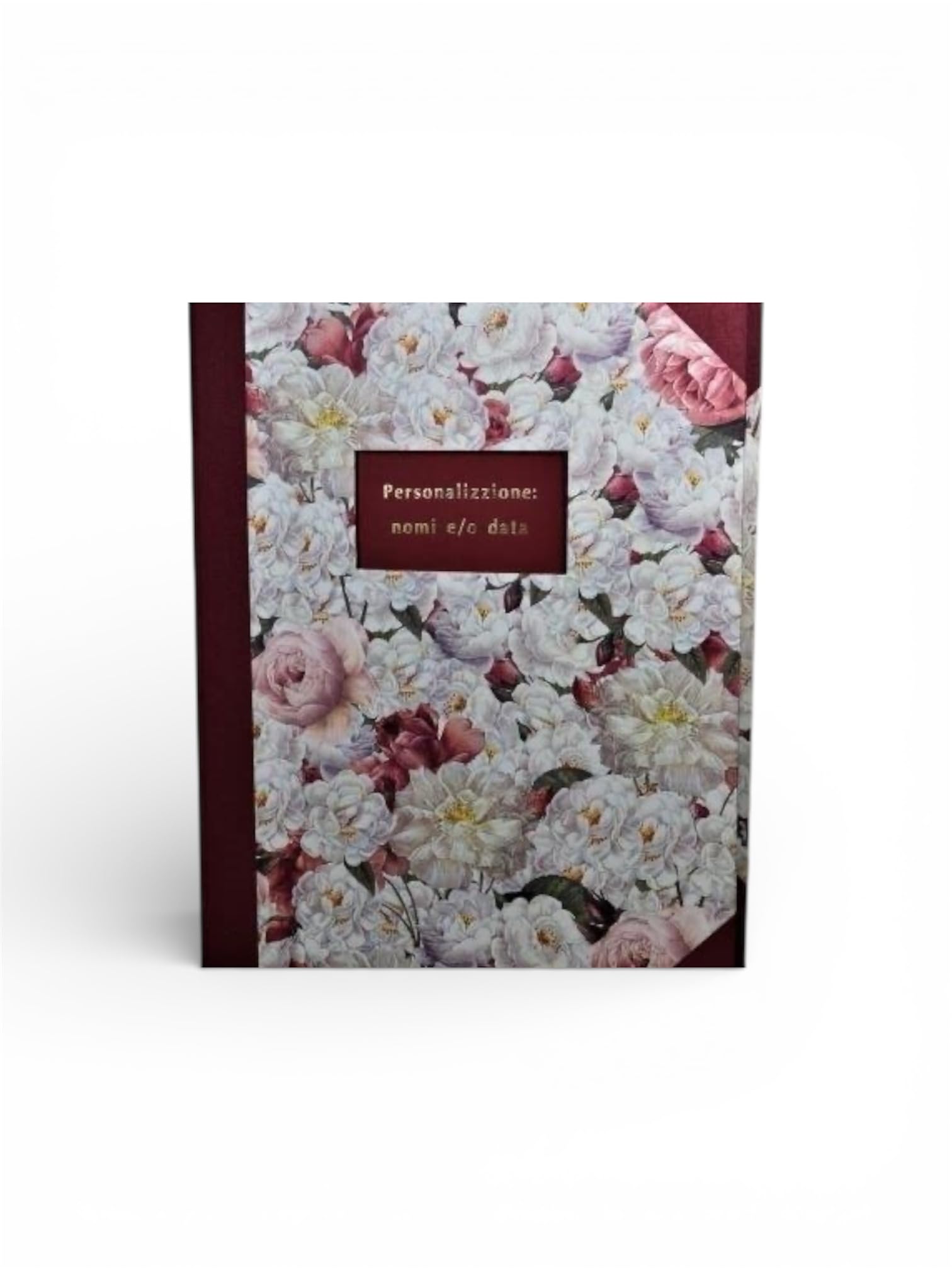 Album foto artigianale PERSONALIZZABILE con NOME e DATA - 23 x 30-30/50 fogli - Serie Fiori