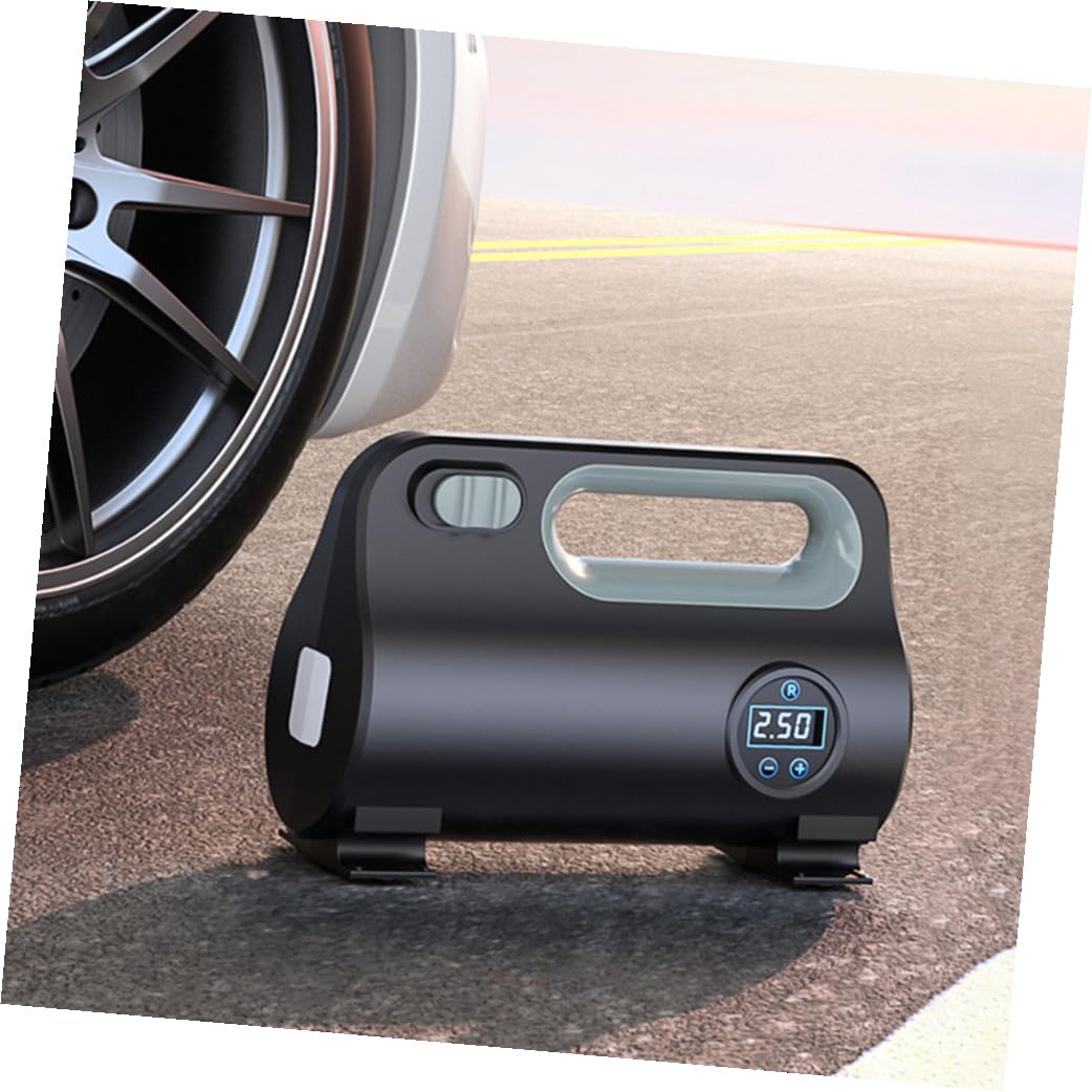 Inflador de Neumáticos Portátil para Coche Compresor de Aire Rápido y Alta Eficiencia, Capacidad 22l/, Potencia 120w, Material Abs y Pantalla Digital para Uso en Ruedas y Objetos