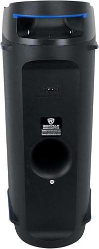 Miniatura 4 de Rockville BASS Party 65 - Altavoz Bluetooth de 1200 W, woofer dual de 6.5 pulgadas, 4 modos LED, entradas de micrófono y guitarra, conexión TWS,