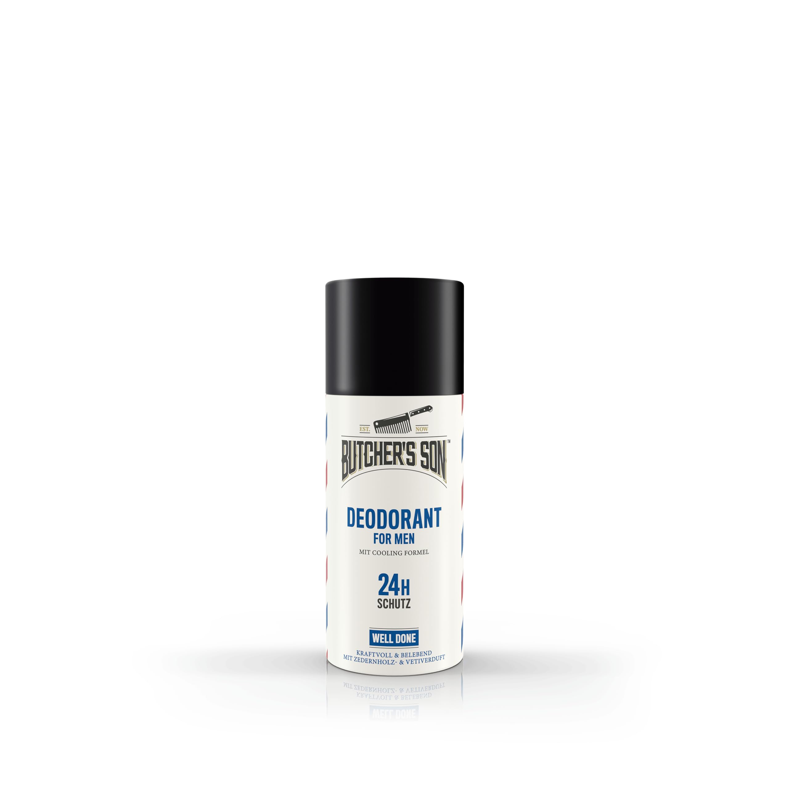 Butcher's Son Deodorant For Men Well Done, mit Cooling Formel, 24h Schutz, ohne Aluminium, 150ml