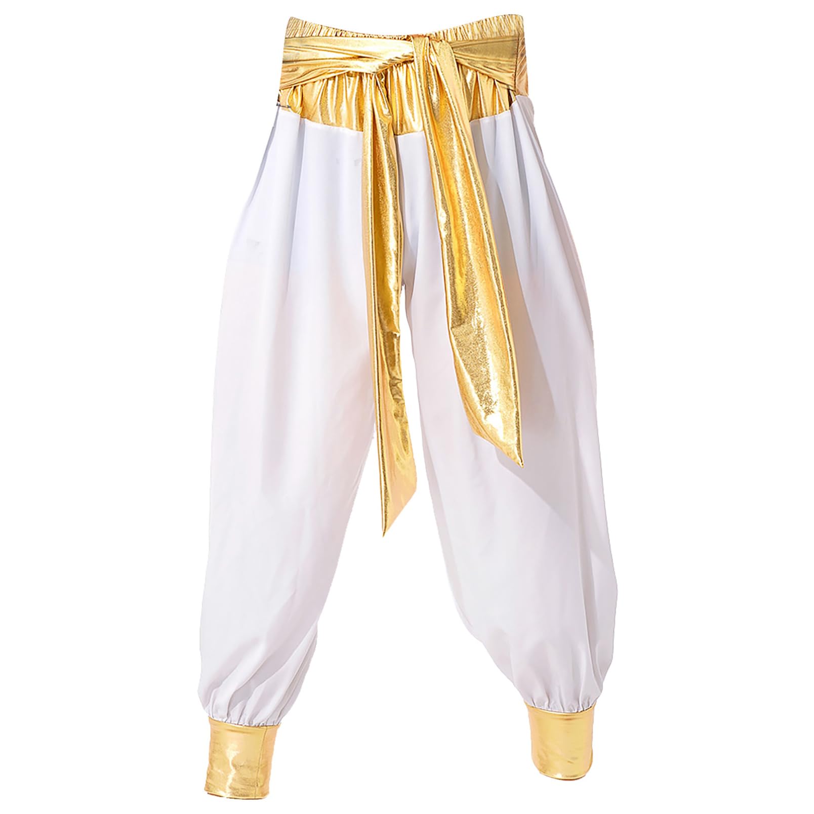 dPois Homme Déguisement Arabe Gilet Pantalon Costume Arabe Roi Prince Carnaval Partie Fête Jeux de Rôle