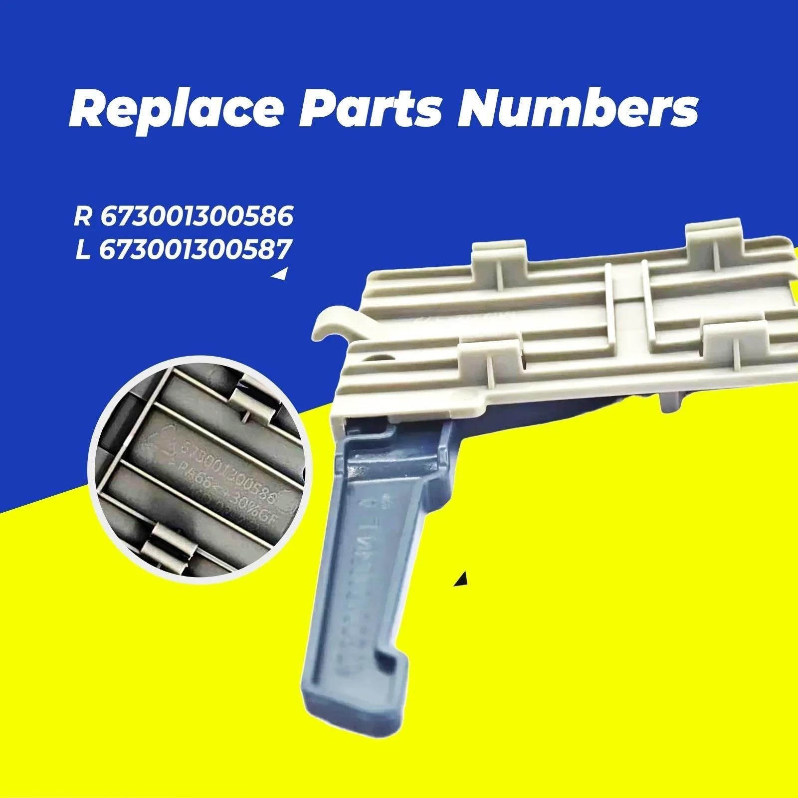 Ajustador Derecho Cesto Lavavajillas, Compatible Para Samsung DW60M6050