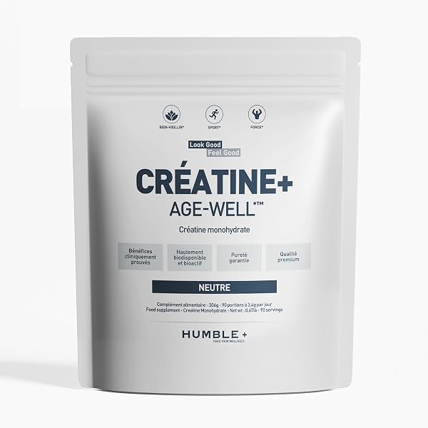 HUMBLE+ Créatine Monohydrate Age-Well 306g