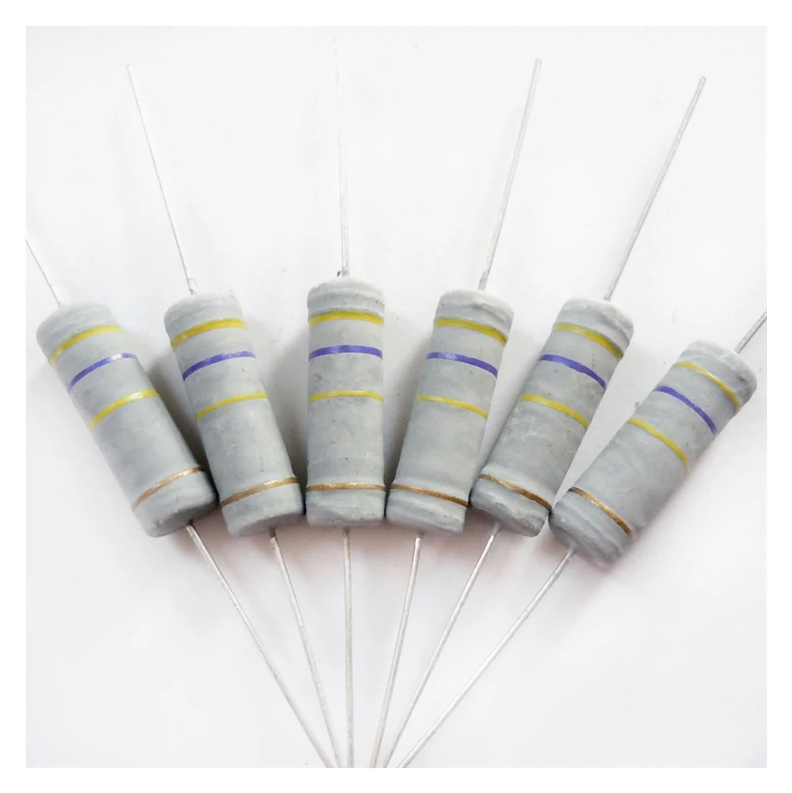 Kit resistenze Resistori fissi 5W 390k 430k 470k 510k Ohm Resistori a Film di ossido Metallico Resistenza +/- 5% (Size : 510k Ohm)