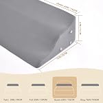 Bed Wedge Pillow for Headboard Gap Queen Size 60", Mattress Gap Filler for 0-8" Space, Prevents Pillows & Items from Falling, High Density Foam Support Pillow with Side Pockets