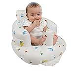 EKEPE Inflatable Baby Chair with Built in Pump for Babies 3 Months & Up, Baby Floor Seats for Sitting Up, Blow Up Baby Seats for Infants - Dinosaur