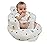 EKEPE Inflatable Baby Chair with Built in Pump for Babies 3 Months & Up, Baby Floor Seats for Sitting Up, Blow Up Baby Seats for Infants - Dinosaur