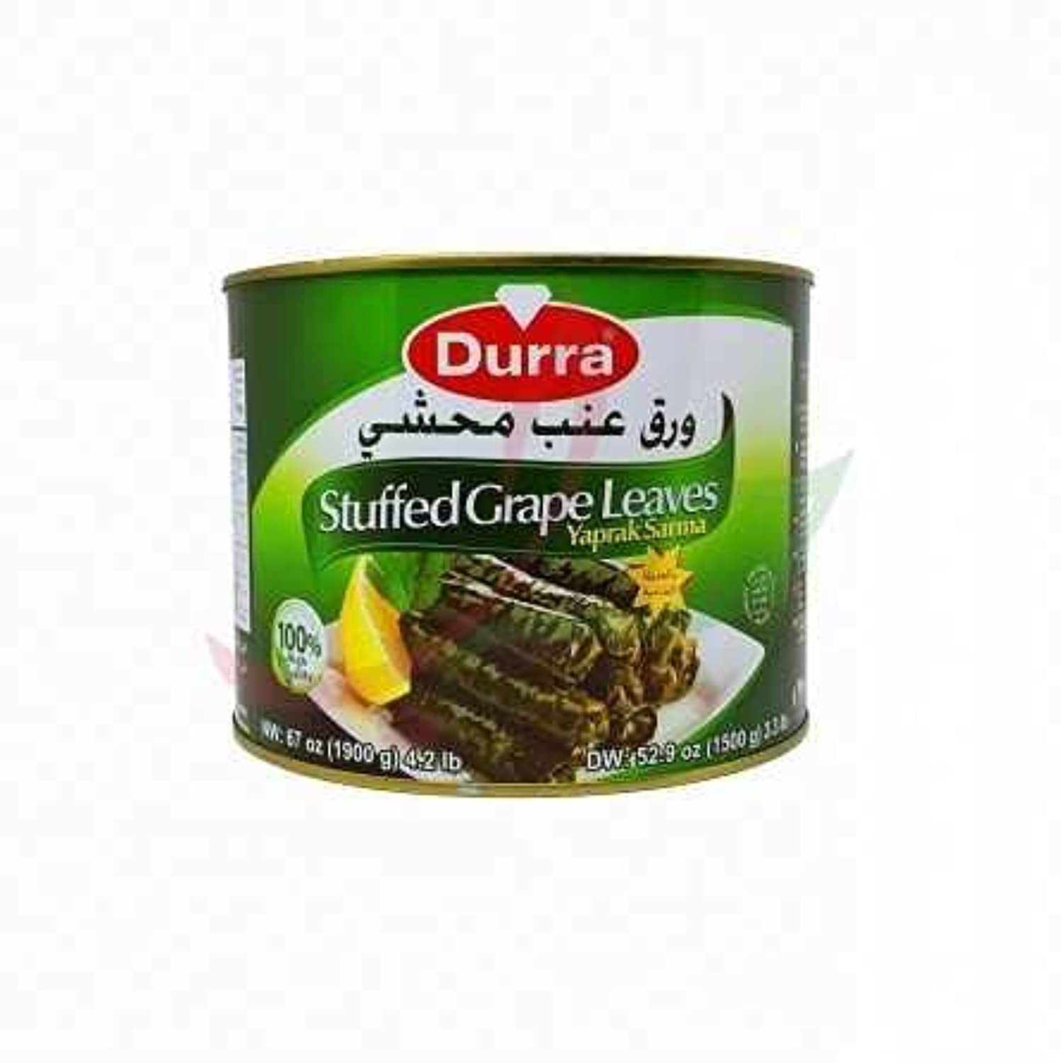 Durra - Foglie di vite ripiene di riso - 100% cibo asiatico - 1900 grammi